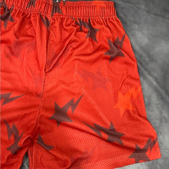 Authentic Eric Emmanuel Bape Camo Red Shorts - Picture 11 of 12